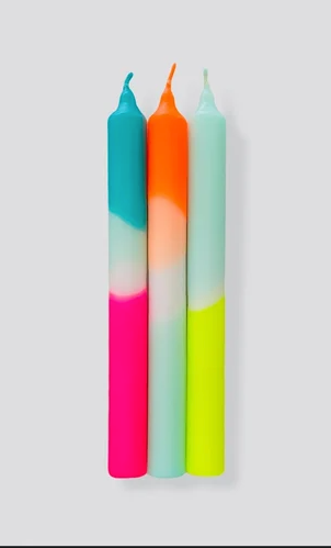 Neon Dye Straight candles