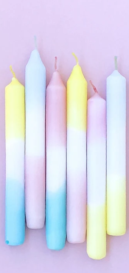 Neon Dye Straight candles