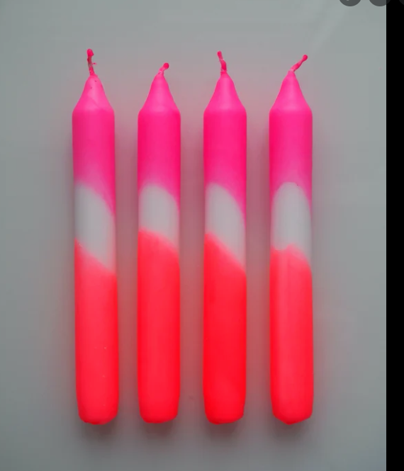 Neon Dye Straight candles