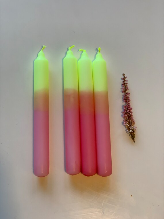 Neon Dye Straight candles